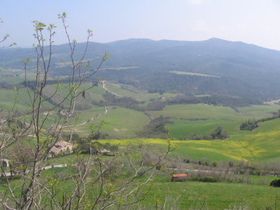 View from Mazzolla in Tuscany