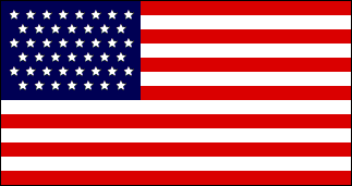 45-Star US Flag 1896-1908