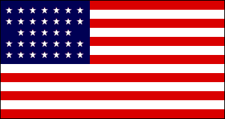 33-Star US Flag 1859-1861