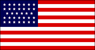 34-Star US Flag 1861-1863
