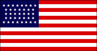 37-Star US Flag 1867-1877