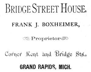 Ad for Bridge Street House