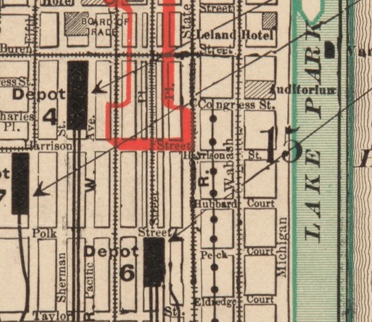 Chicago Pacific map