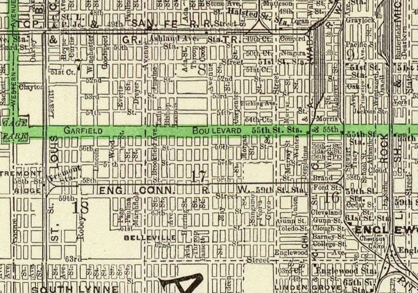 Chicago south map 1897