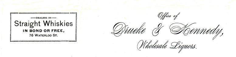 Drueke & Kennedy letterhead, 1883-1888