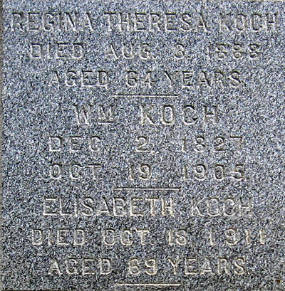 Drueke Koch tombstone