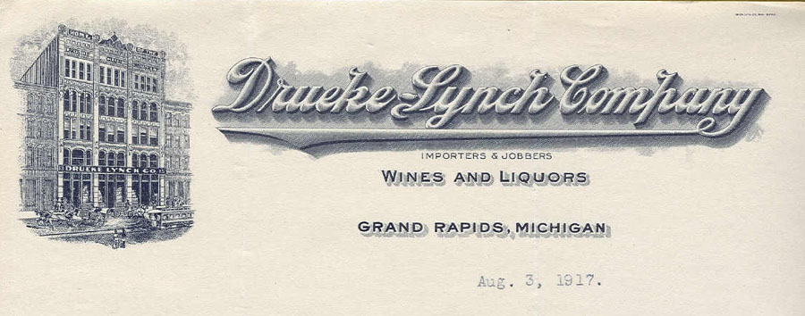 Drueke-Lynch Company letterhead, 1911-1918