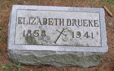 Elizabeth Berles Drueke tombstone