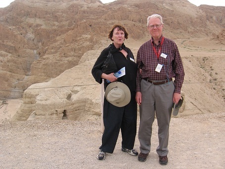 Peter and Marilyn at Qumran