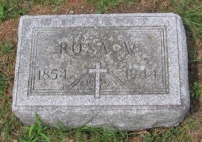 Tombstone for Rosa W. Hauser