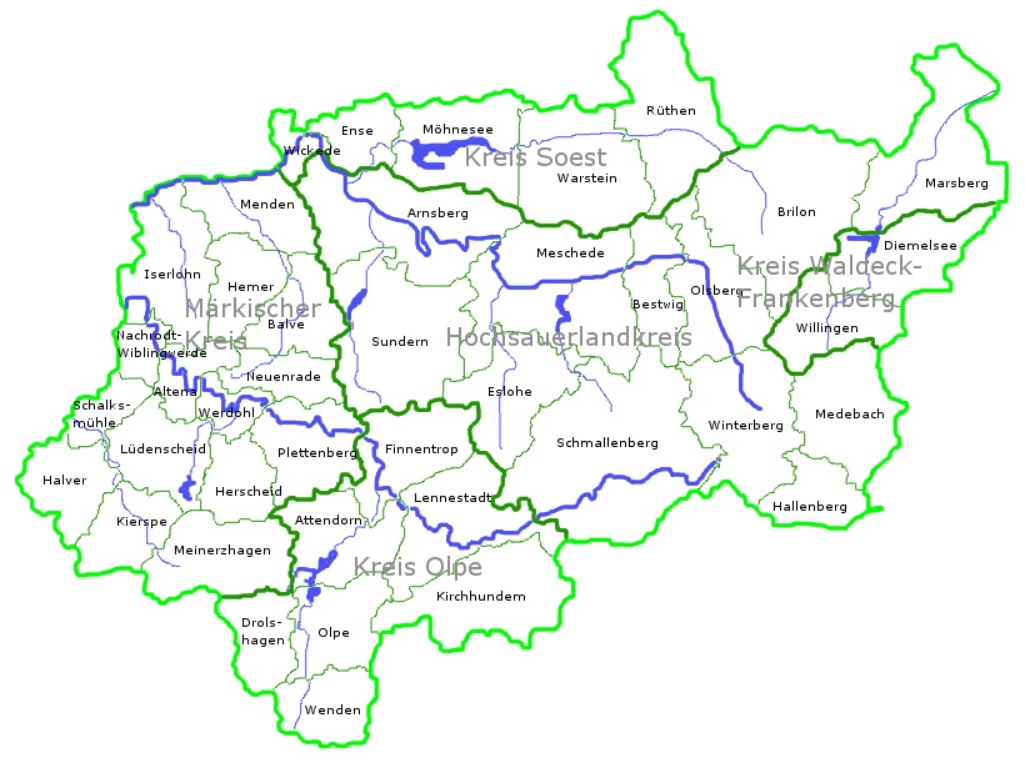 Sauerland Map