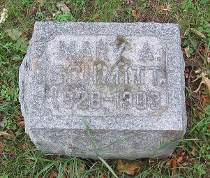 Tombstone for Mary A. Schmitt