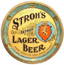 Stroh's Beer serving tray